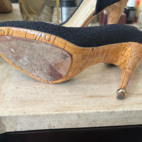 Chanel tweed crystal embellished heels - Picture 3 of 4